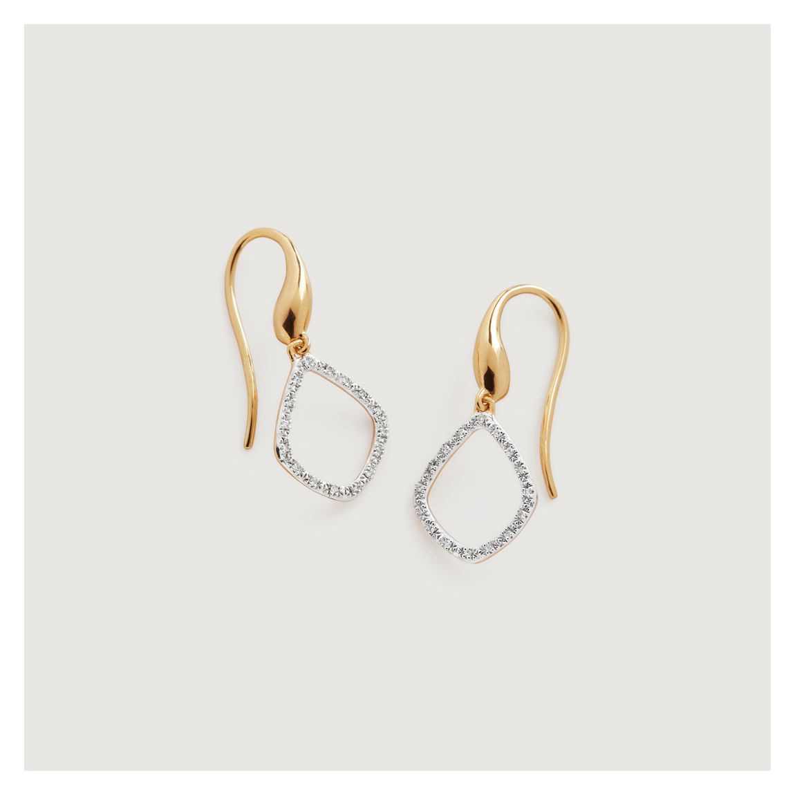 Gold Riva Diamond Kite Earrings main product photo