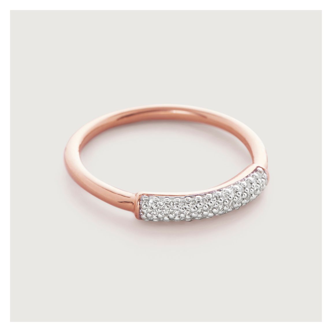 Rose Gold Fiji Bar Stacking Ring main product photo