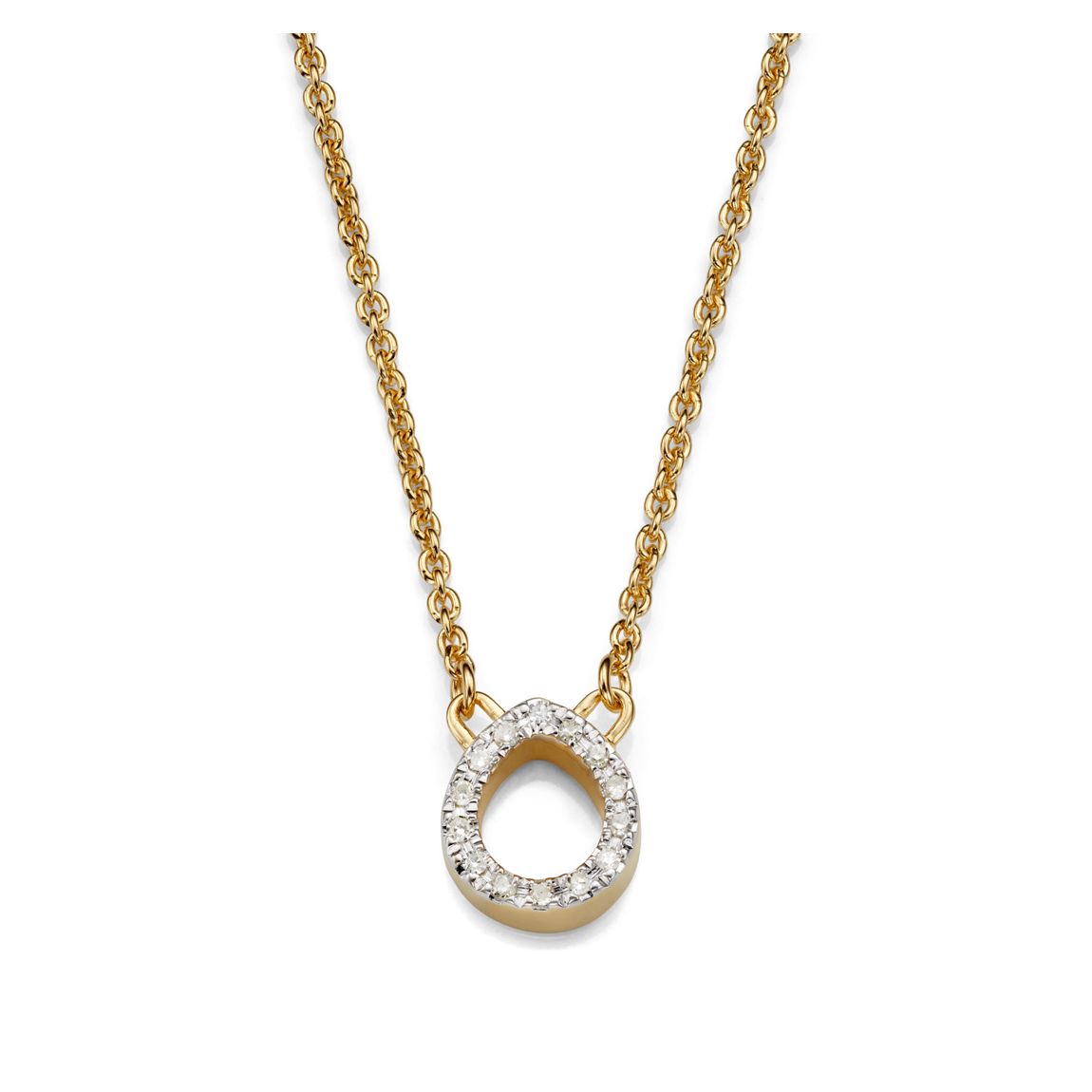 Diamond Mini Teardrop Necklace Size N main product photo