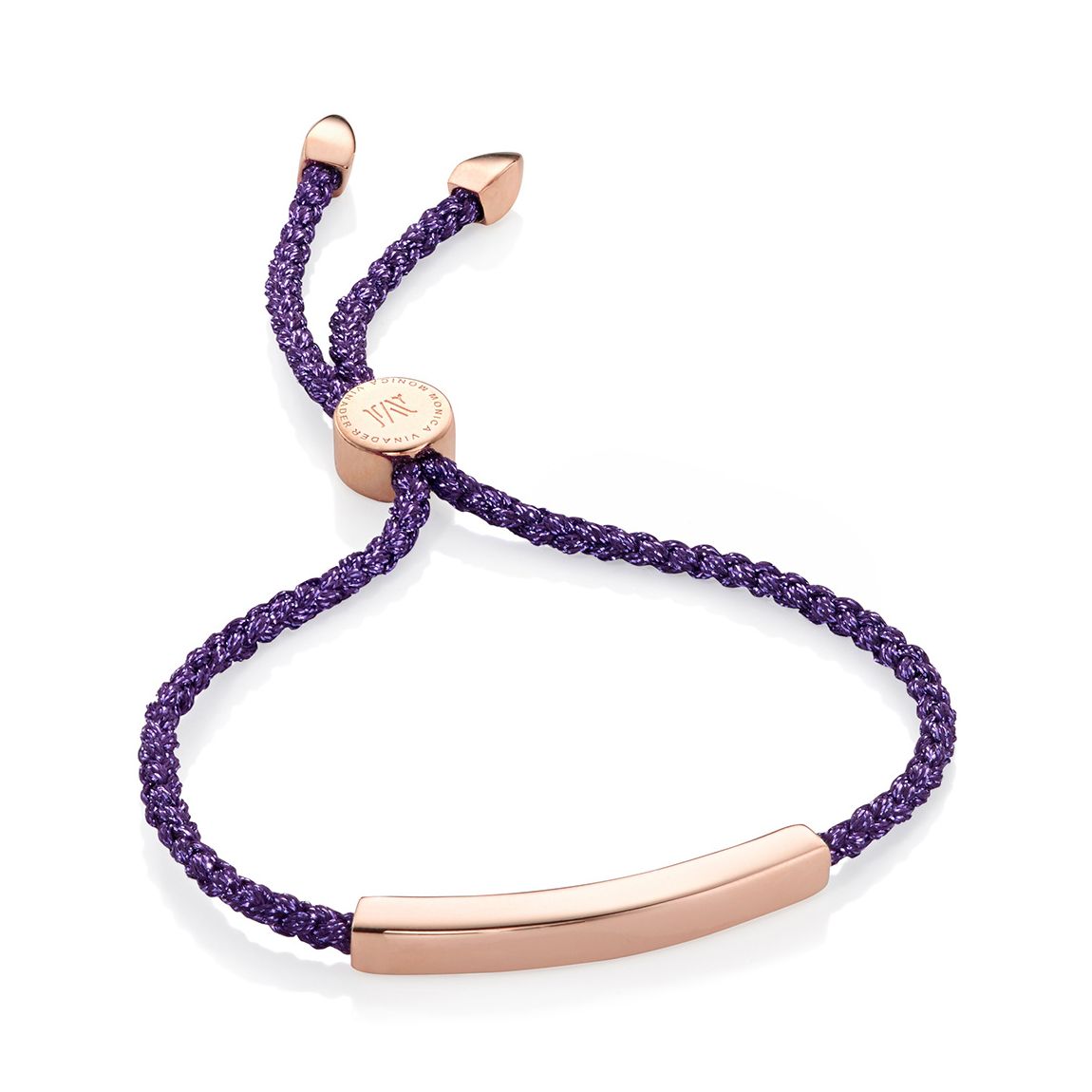 Purple Linear Friendship Bracelet main product photo