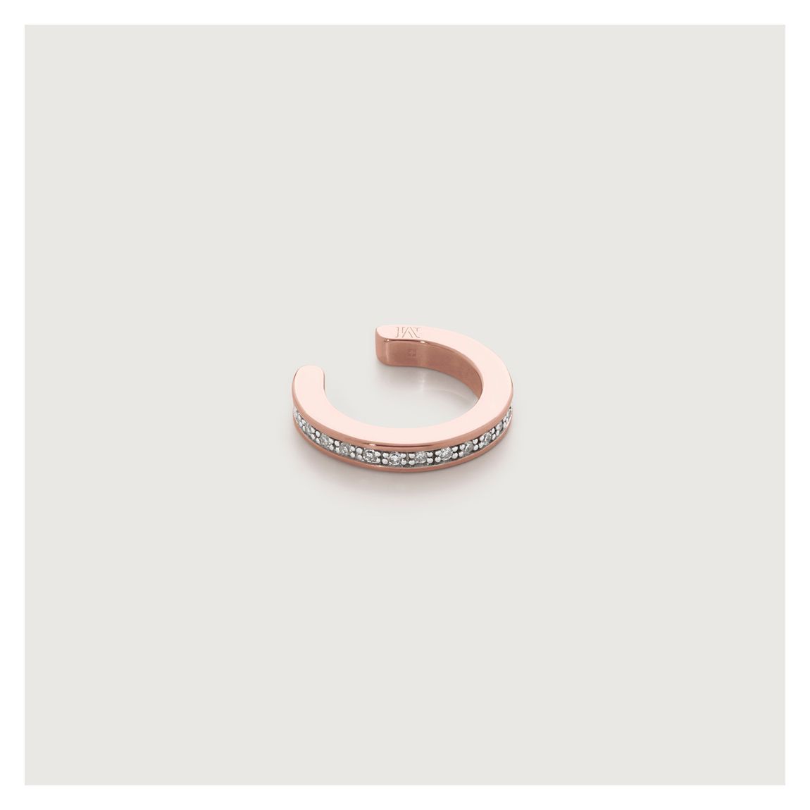 Rose Gold Skinny Diamond Ear Cuff main product photo