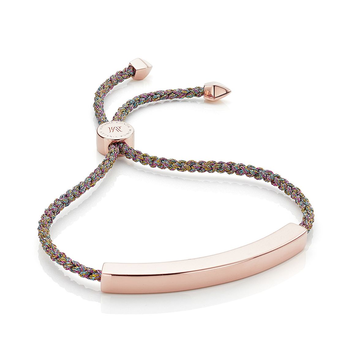 Rainbow Linear Large Friendship Bracelet main product photo