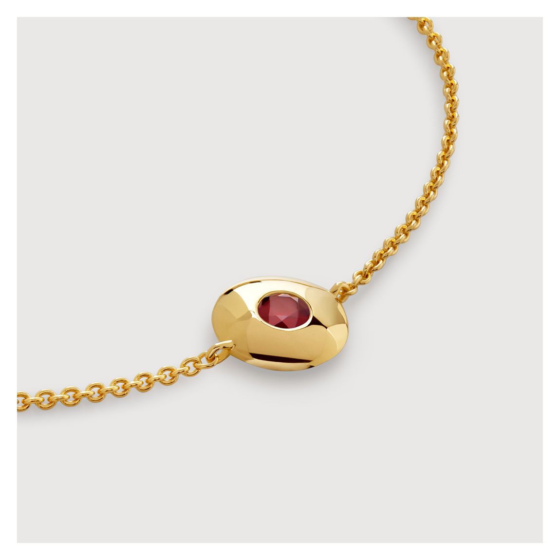 Ruby July Birthstone Chain Bracelet main product photo