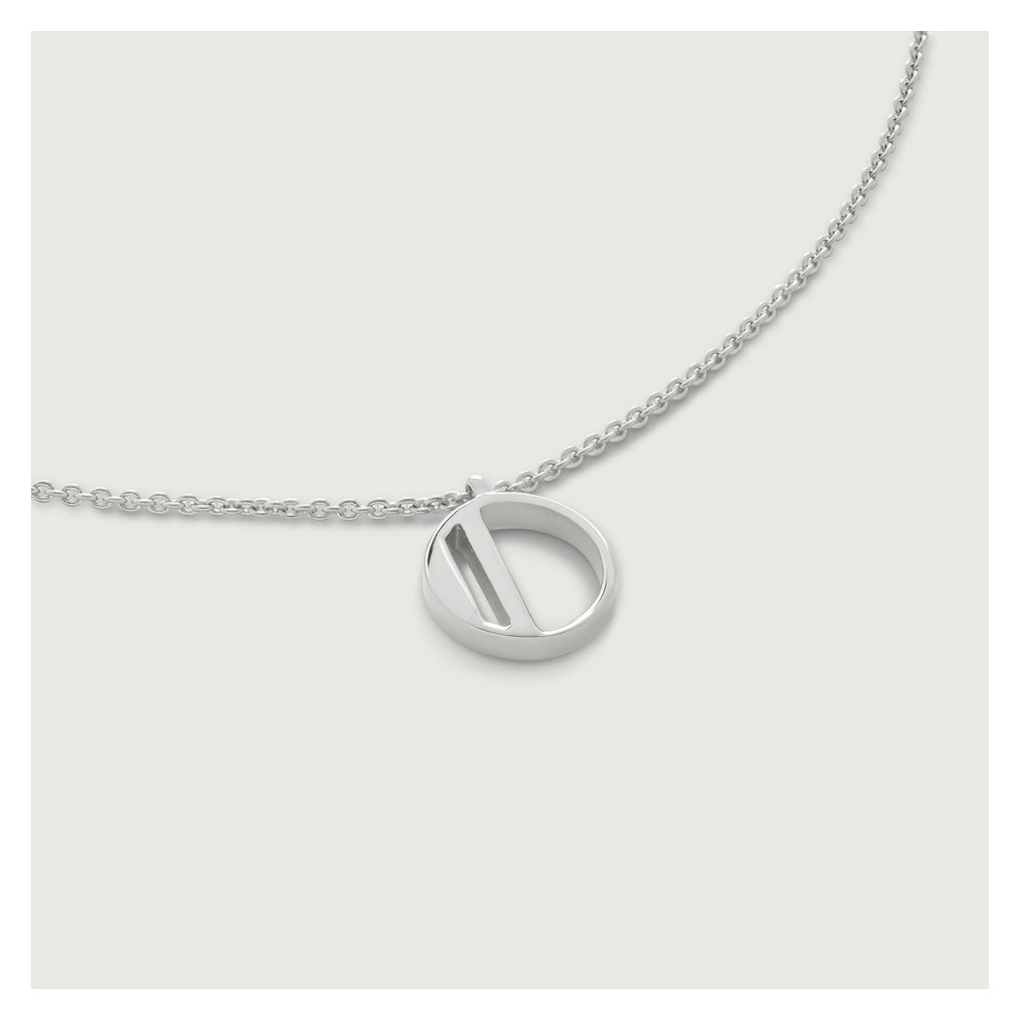 Gold Initial O Necklace main product photo