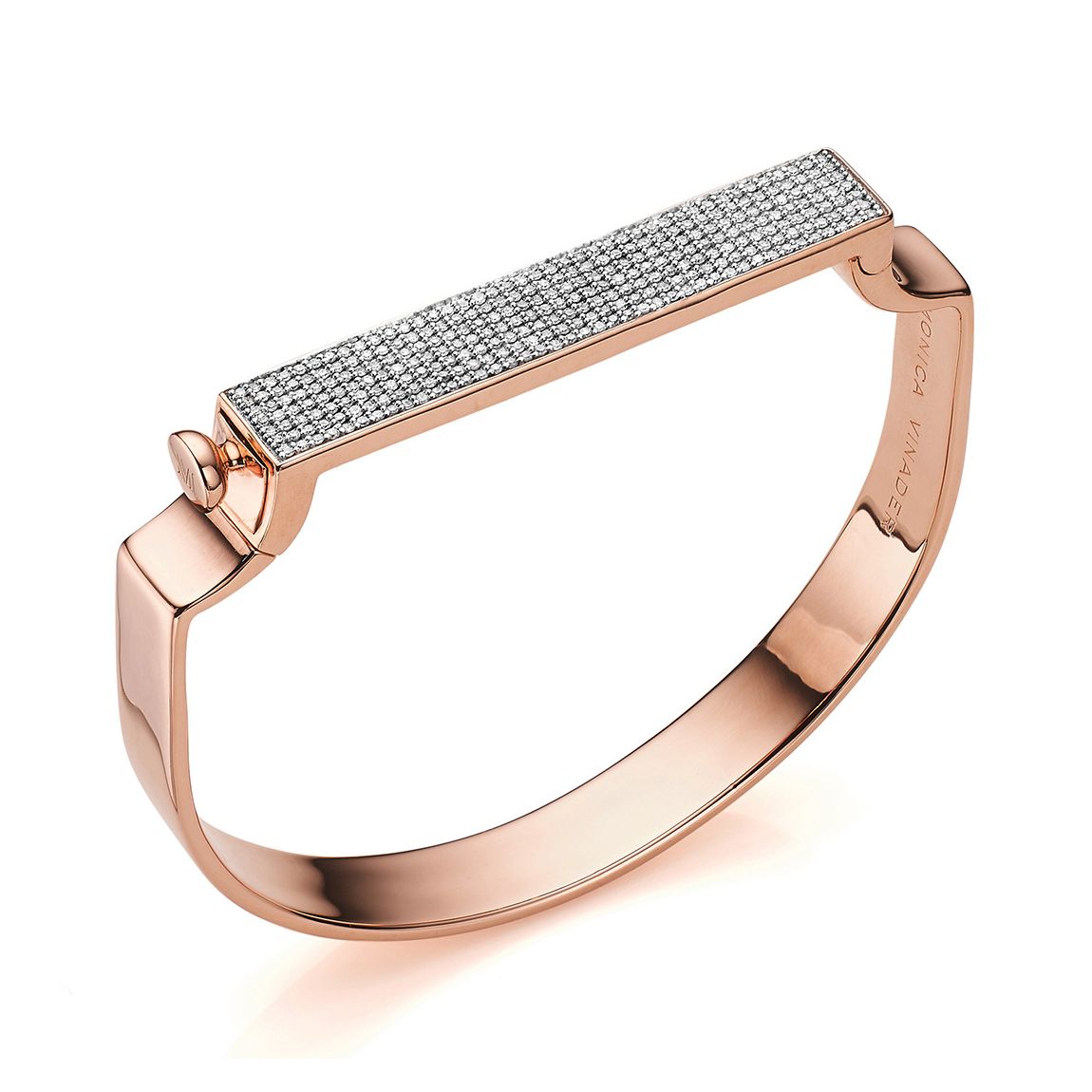 Rose Gold Signature Diamond Bangle main product photo