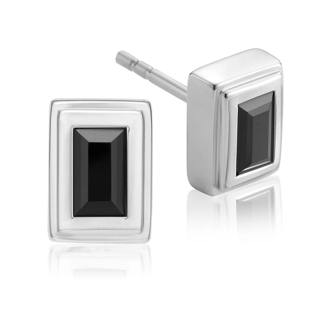 Black Onyx Baja Deco Stud Earrings main product photo