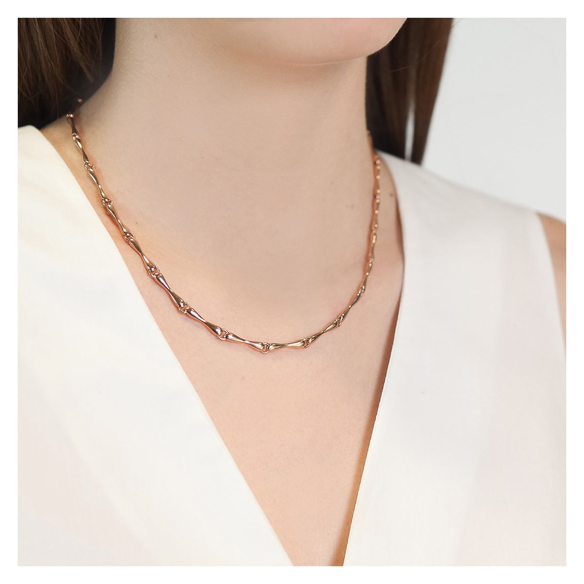 Rose Gold Nura Reef Necklace main product photo