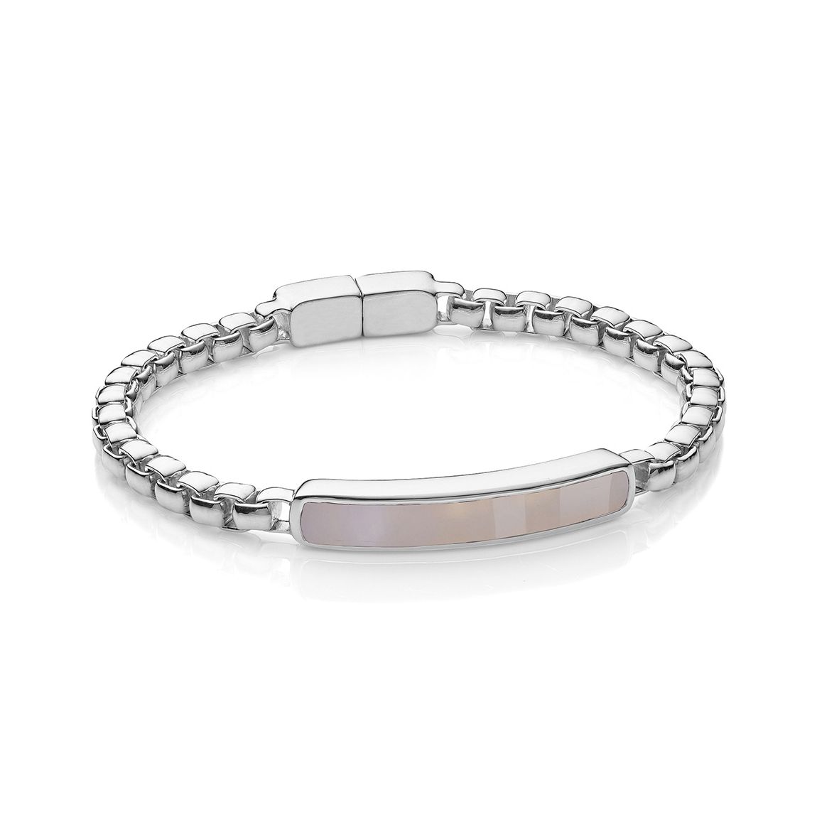 Grey Agate Baja Men's Bracelet main product photo