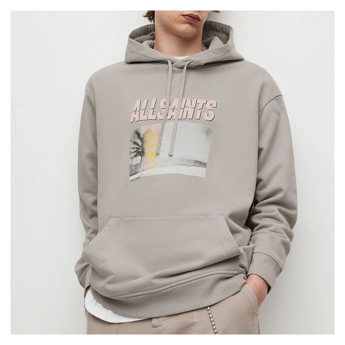 Grey Huska Pullover Hoodie main product photo