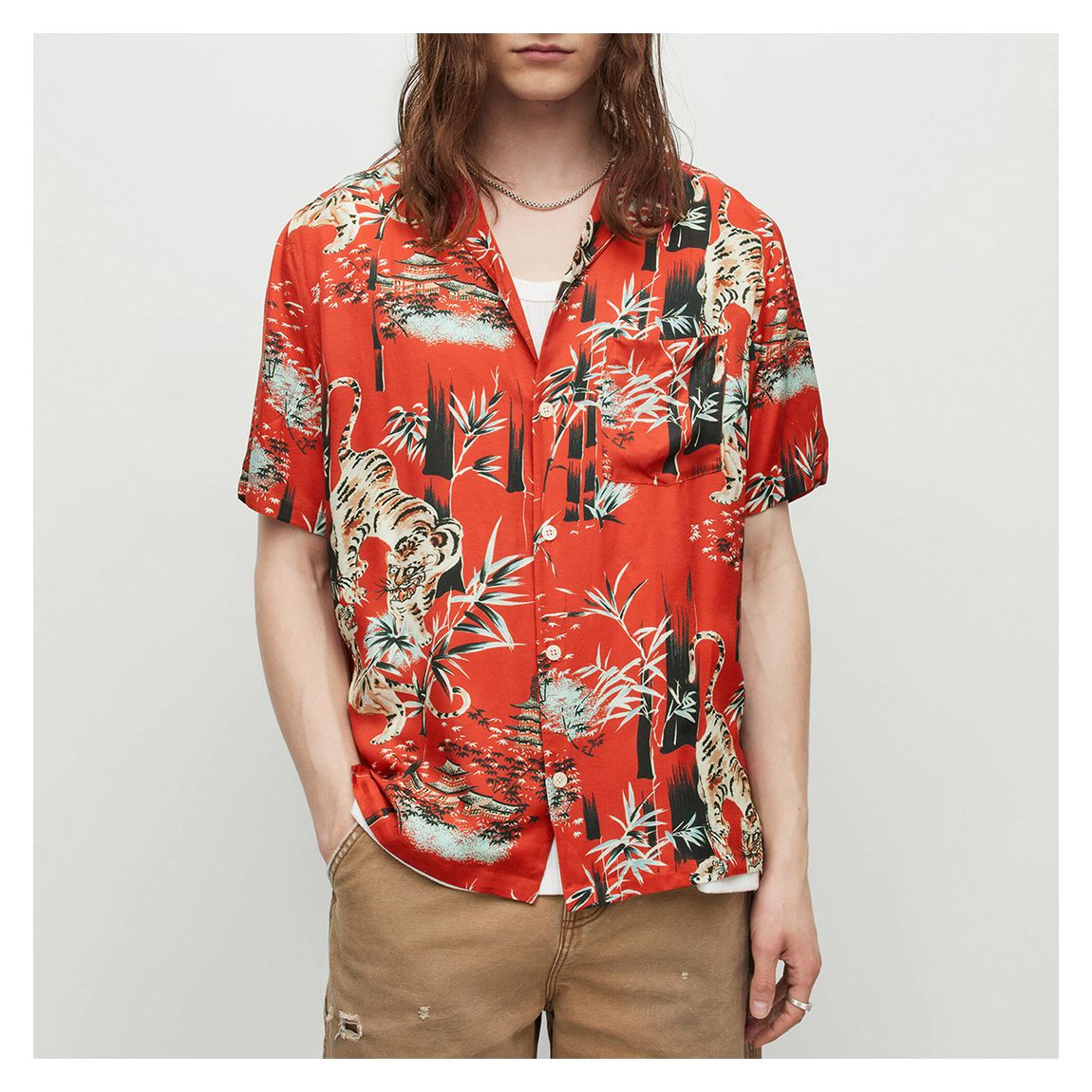 Red Tagise Short Sleeve Shirt main product photo