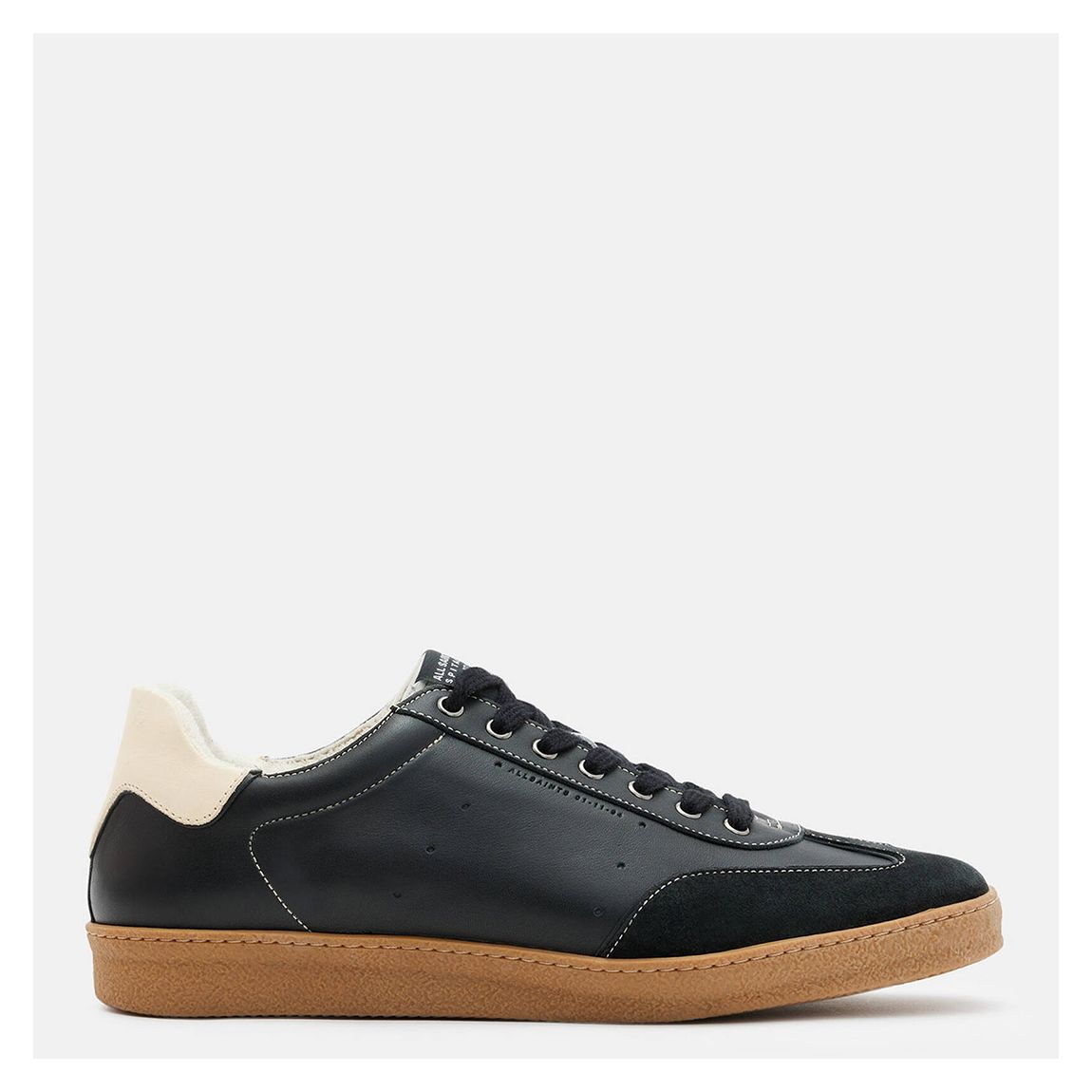 Black Leo Leather Low Top Trainers main product photo