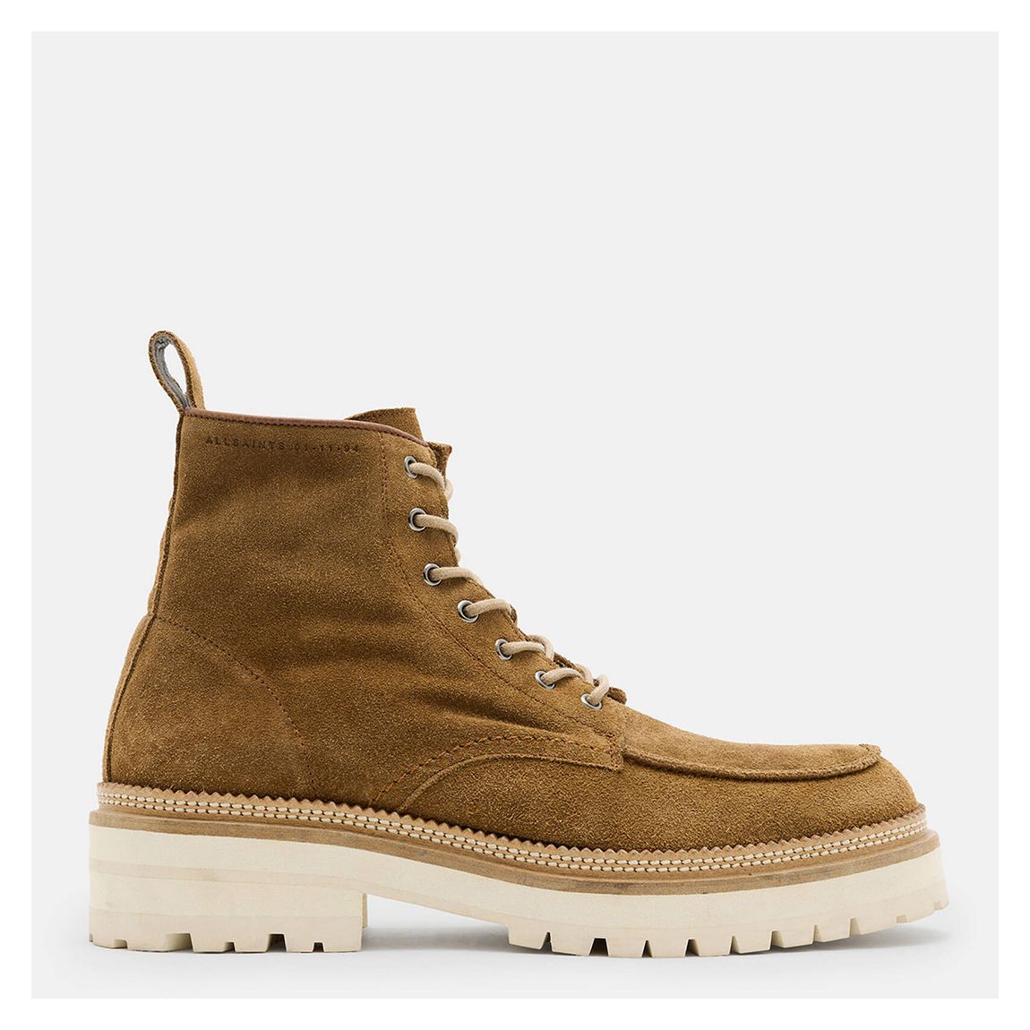 Beige Castle Suede Lace Up Boot main product photo