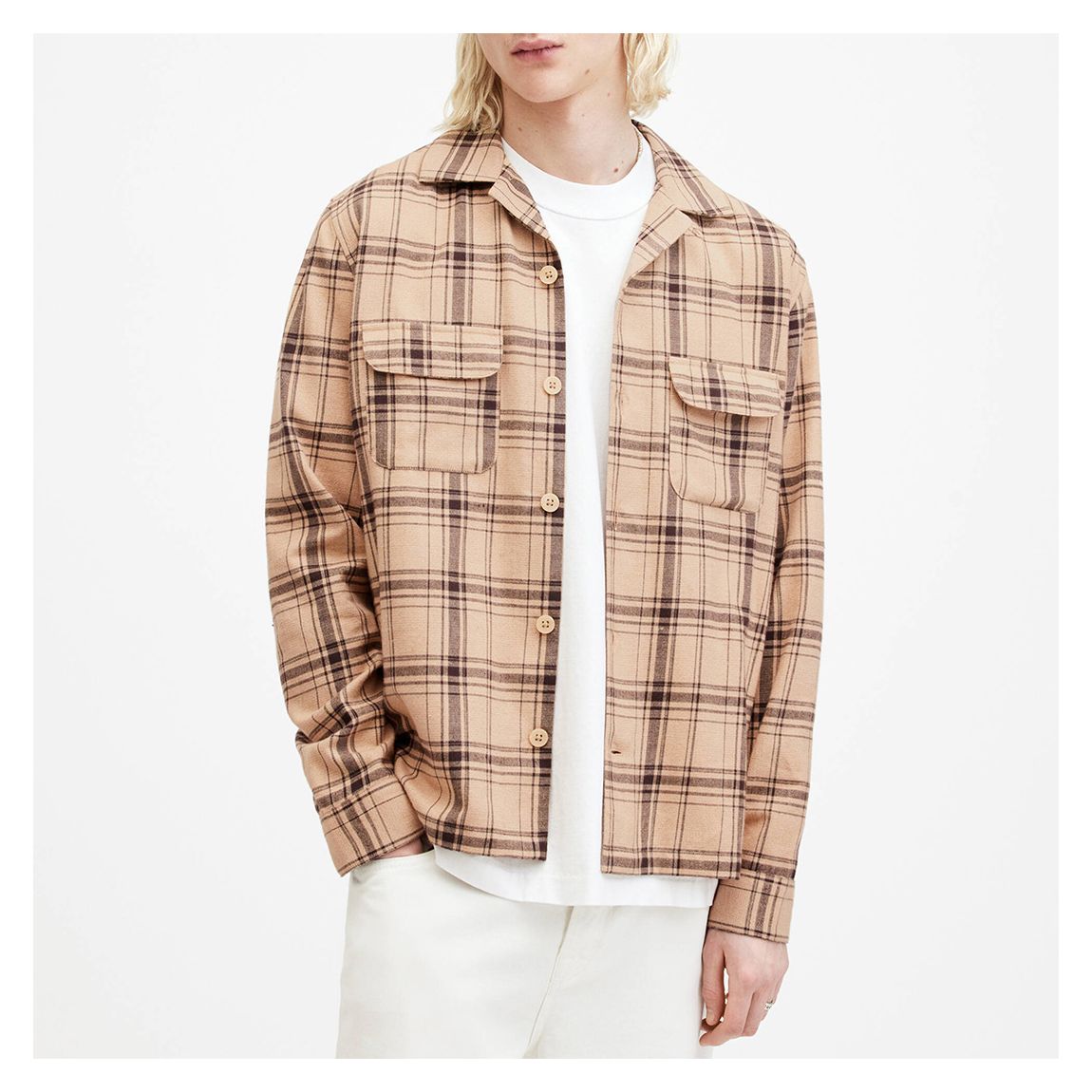 Pink Wendel Checked Long Sleeve Shirt main product photo