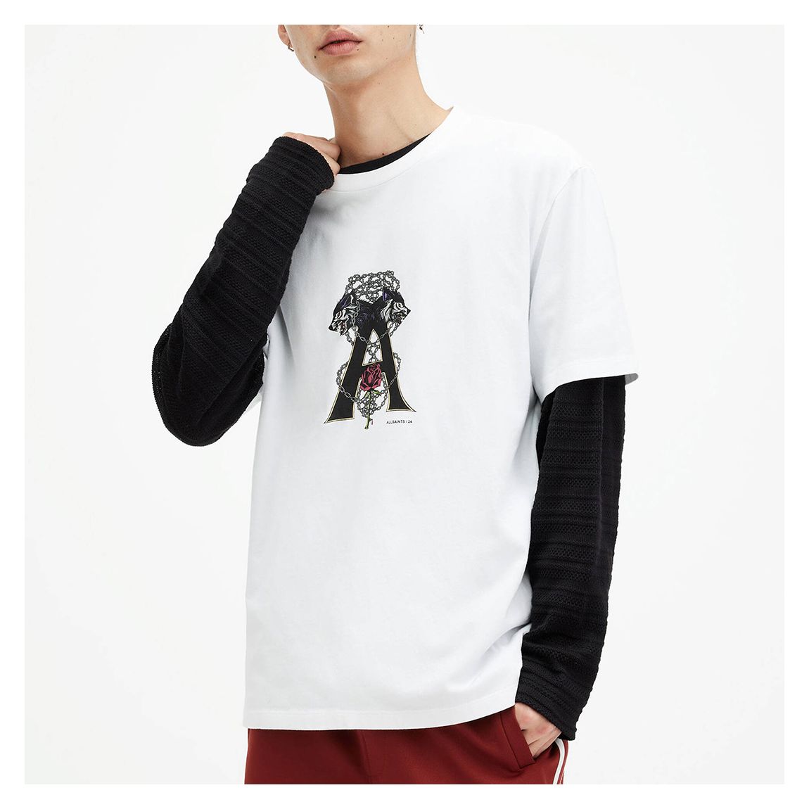 White Wulfane Graphic T-Shirt main product photo