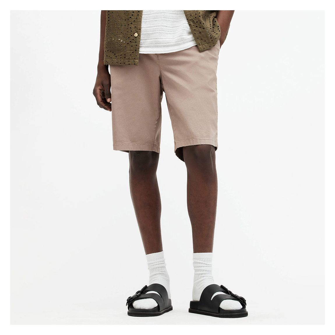 Beige Troy Chino Shorts main product photo