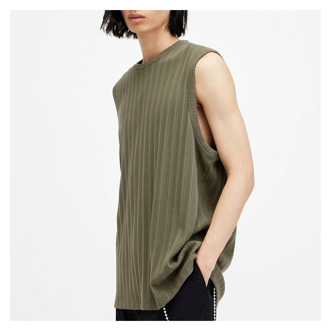 Khaki Madison Sleeveless Top main product photo