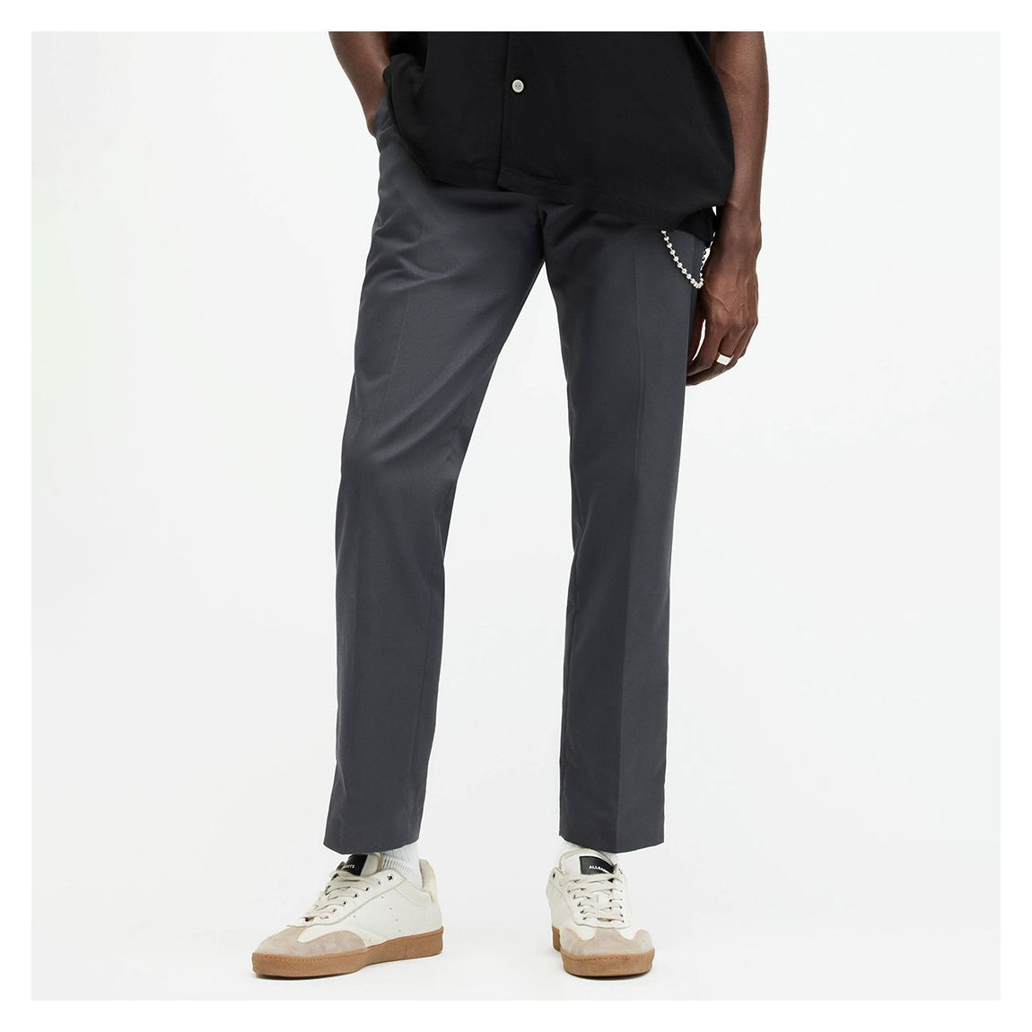 Charcoal Brite Chino Trousers main product photo