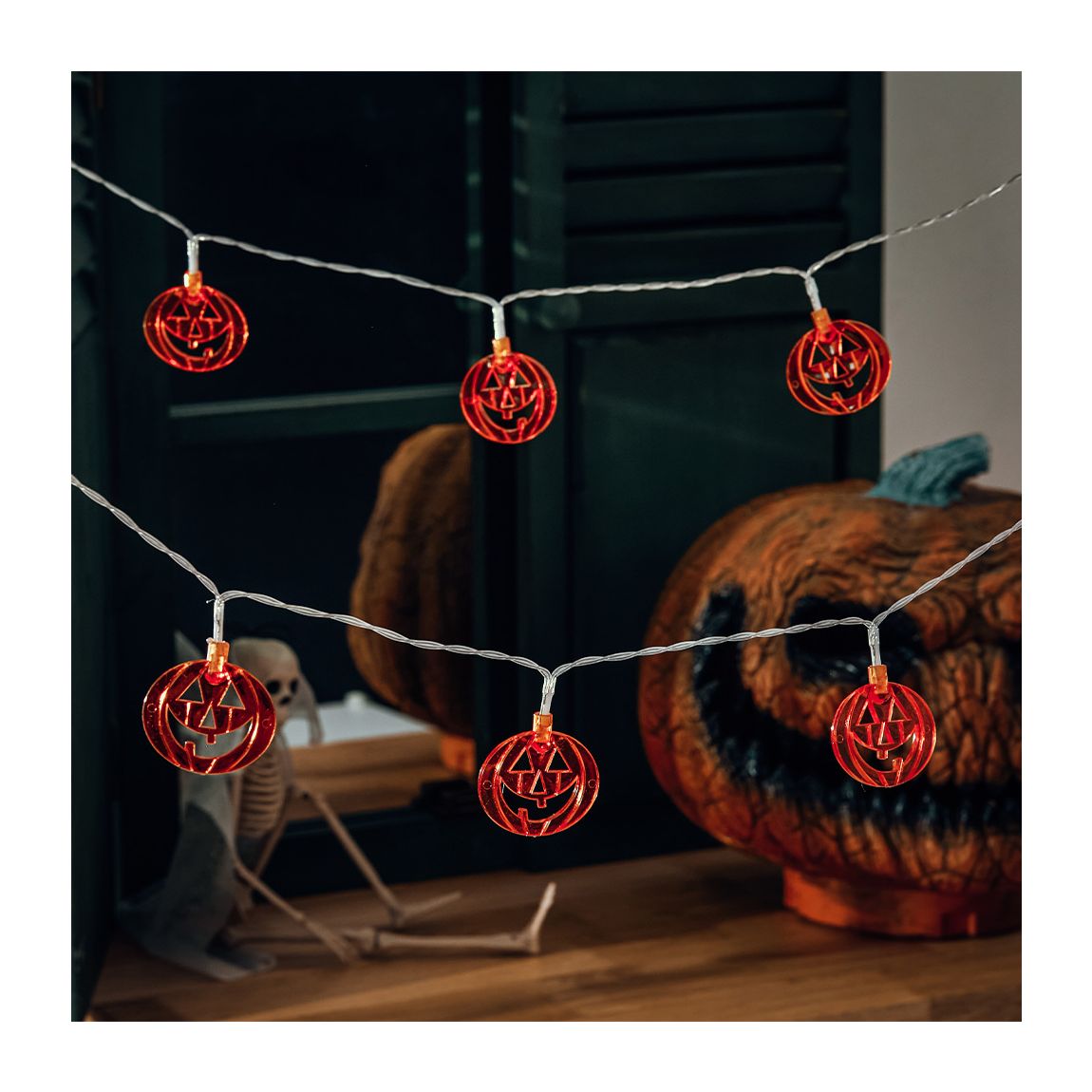 Halloween Smiley Pumpkin LED Lights main product photo