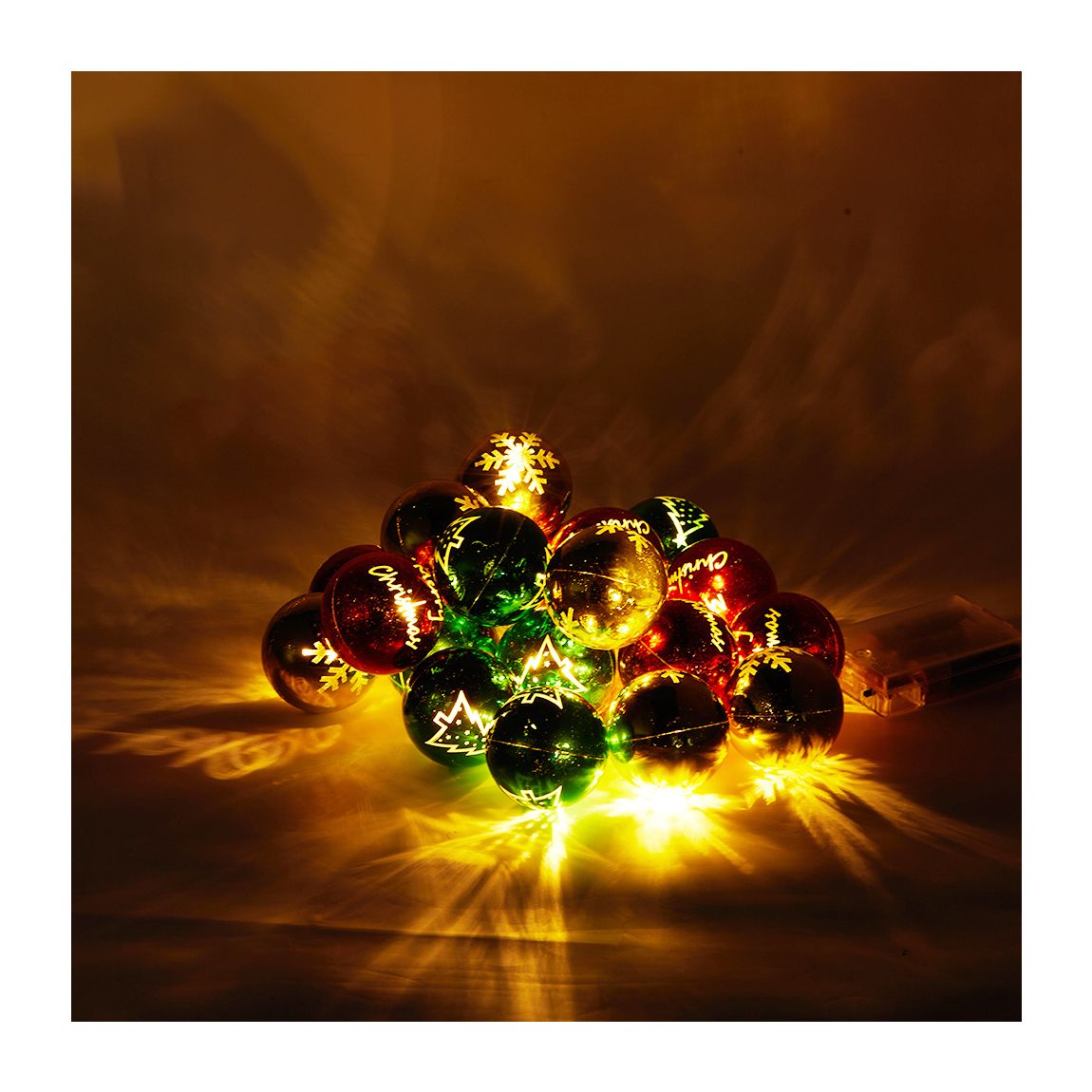 Christmas Ball String with LED Lights main product photo