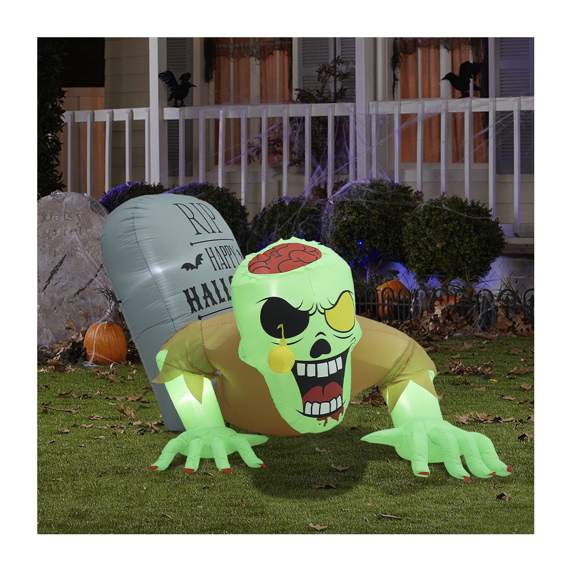 Halloween Inflatable Tombstone Zombie with Lights main product photo