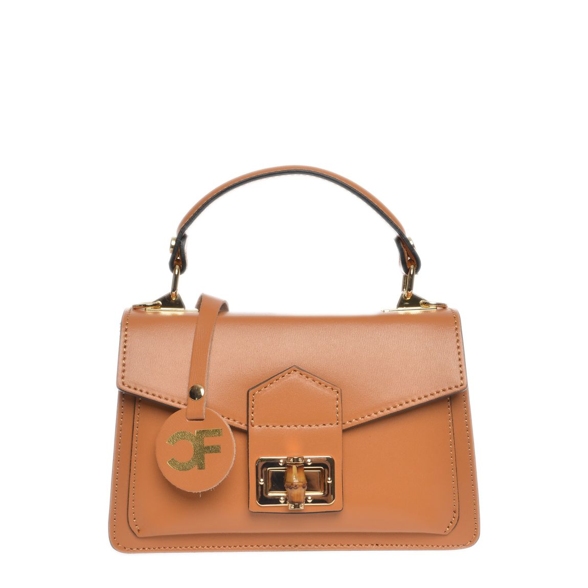 Brown Italian Leather Handbag main product photo