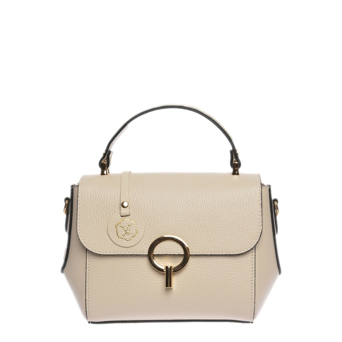 Beige Leather Handbag main product photo