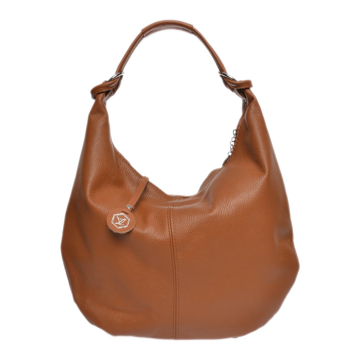 Brown Italian Leather Hobo Bag main product photo