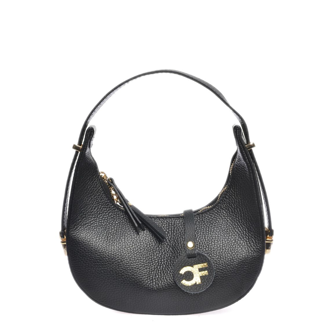 Black Italian Leather Handbag main product photo