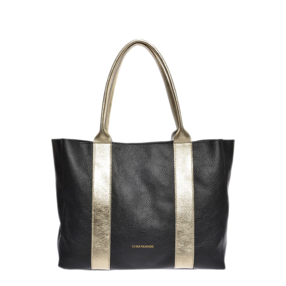 Black Italian Leather Hobo Bag main product photo