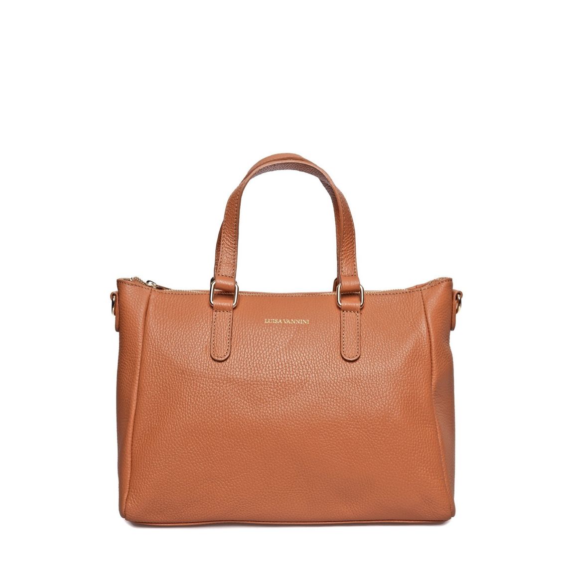 Brown Italian Leather Handbag main product photo