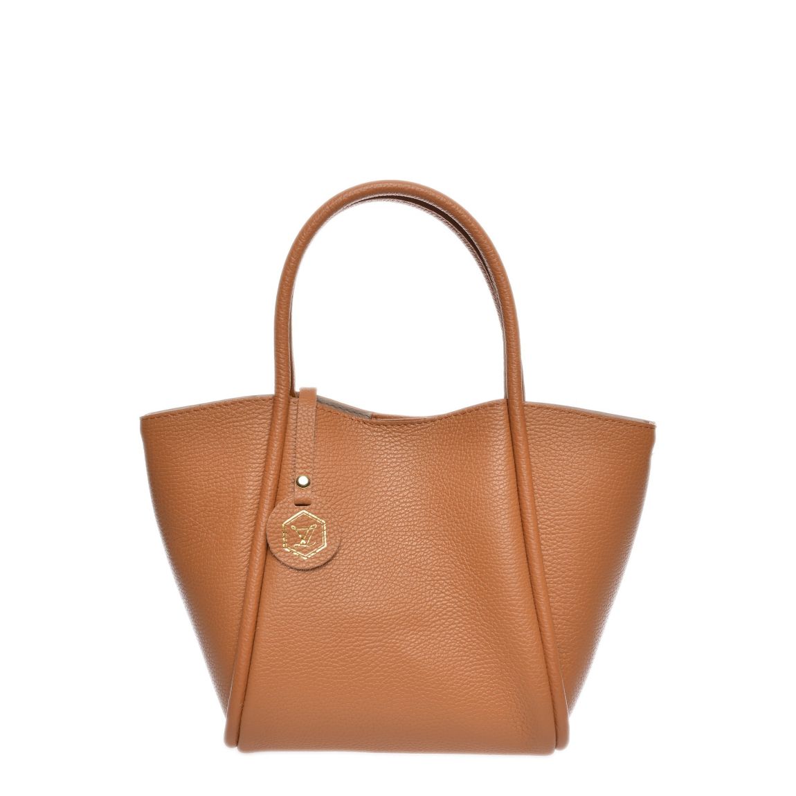 Brown Italian Leather Handbag main product photo