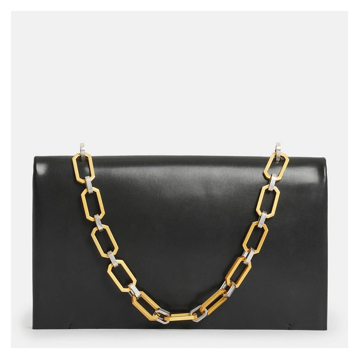Black Akira Leather Clutch Bag main product photo
