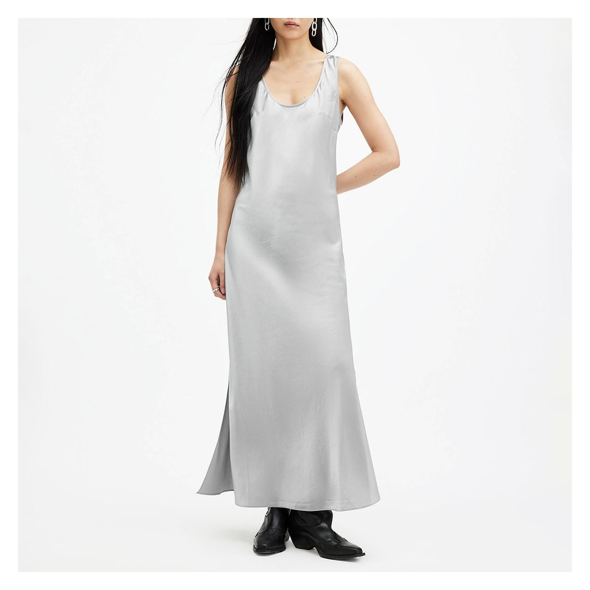 Silver Lisa Slip Maxi Dress main product photo
