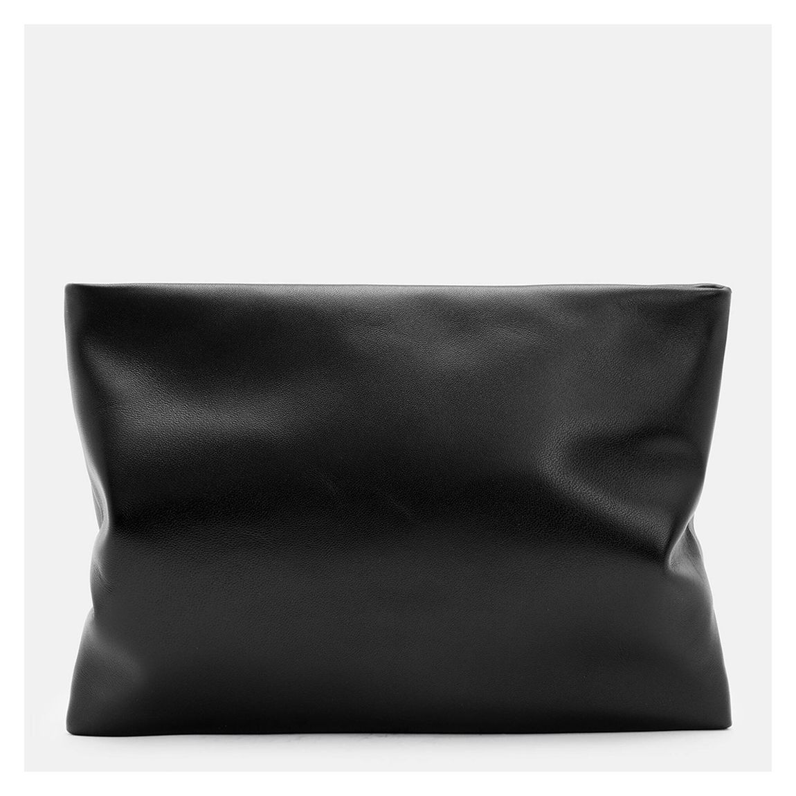 Black Bettina Leather Clutch Bag main product photo