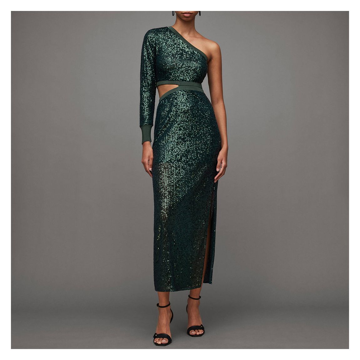 Green Daisy Off-Shoulder Topaz Dress main product photo