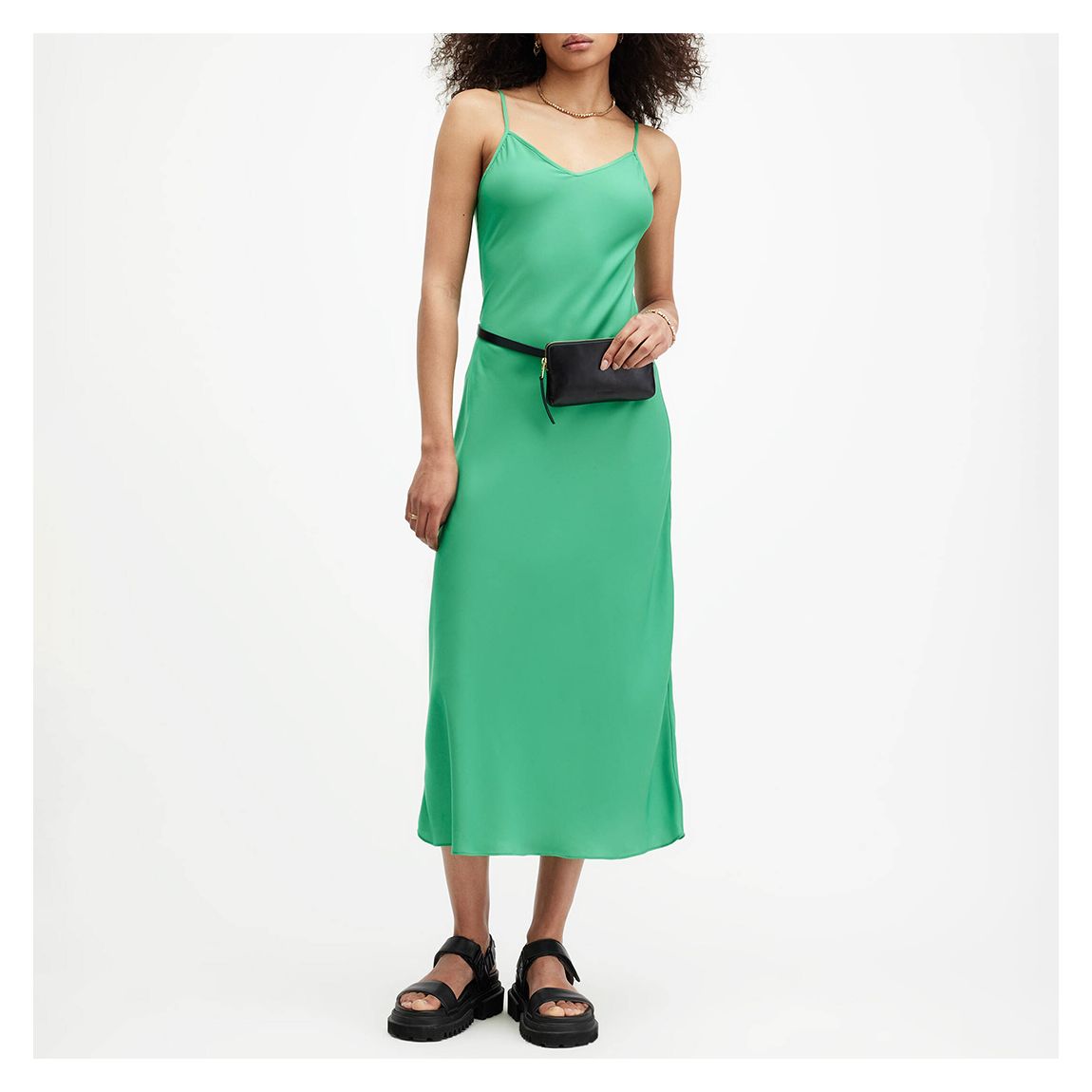 Green Bryony Slip Dress main product photo