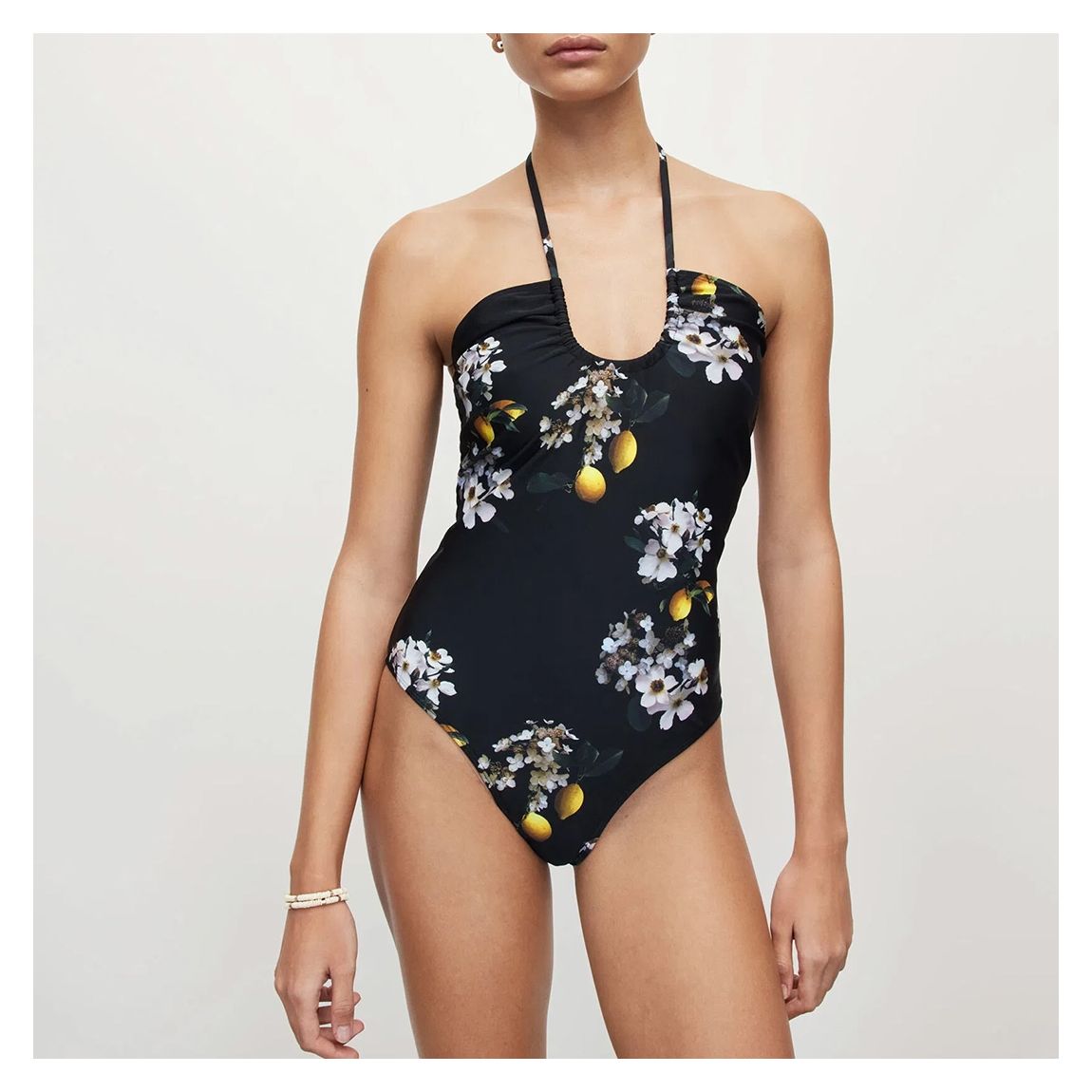 Black Floral Shannah Eugenia Swim main product photo