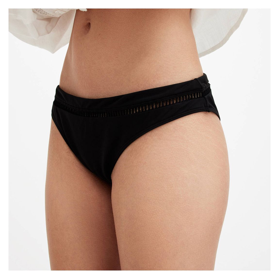 Black Gorah High Rise Bikini Bottom main product photo