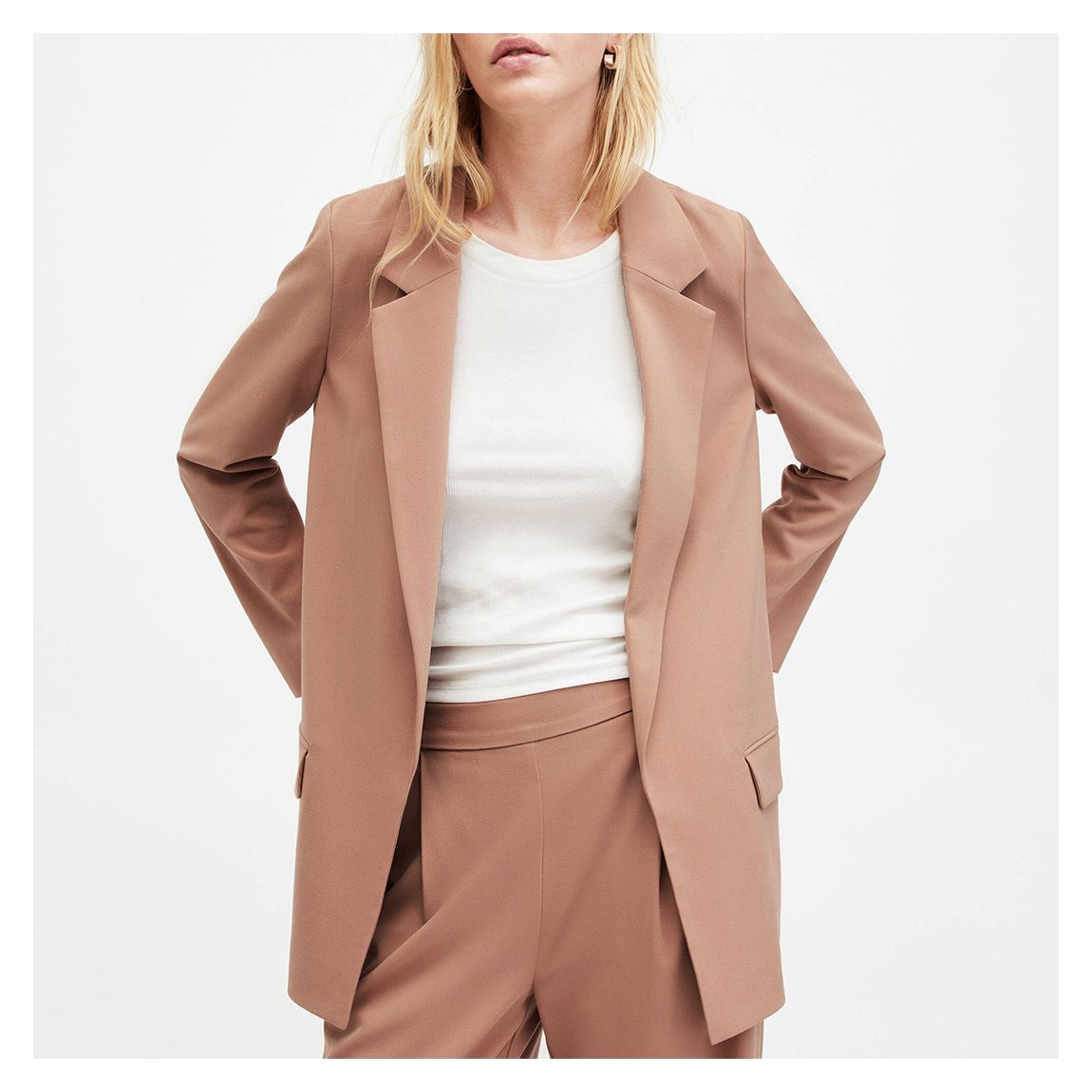 Brown Aleida Tri Blazer main product photo