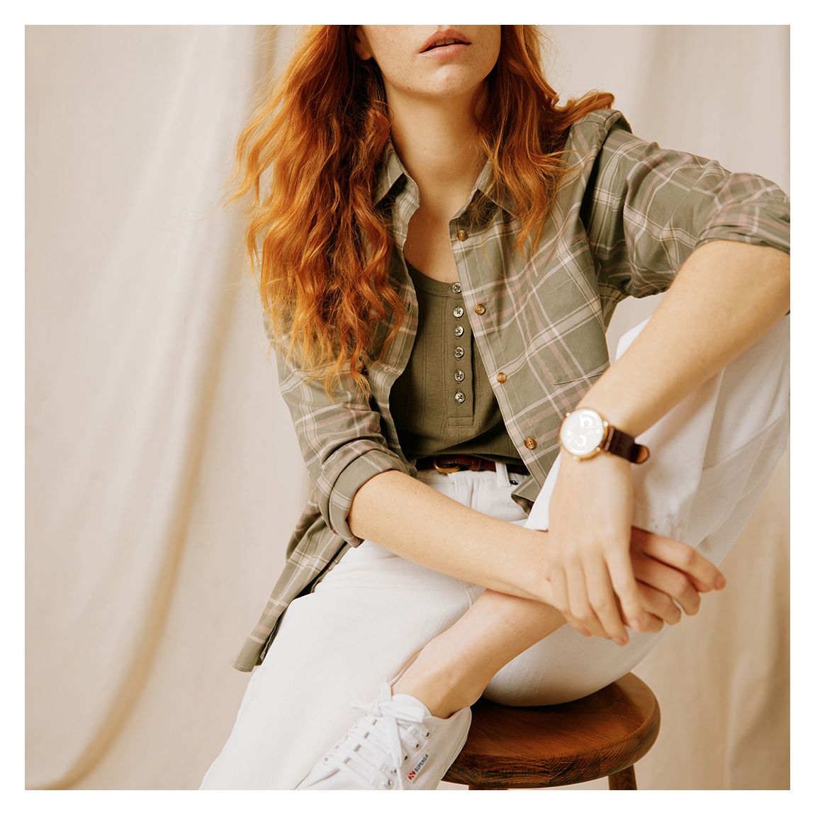 Khaki Sandhill Check Shirt main product photo