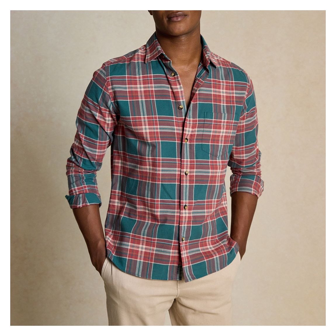 Darwin Green Check Shirt main product photo