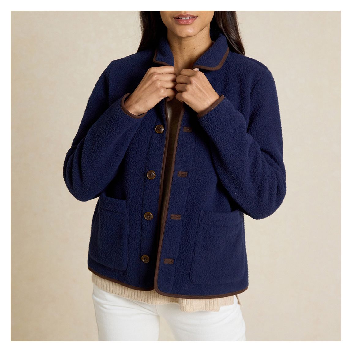 Navy Kelty Sherpa Jacket main product photo