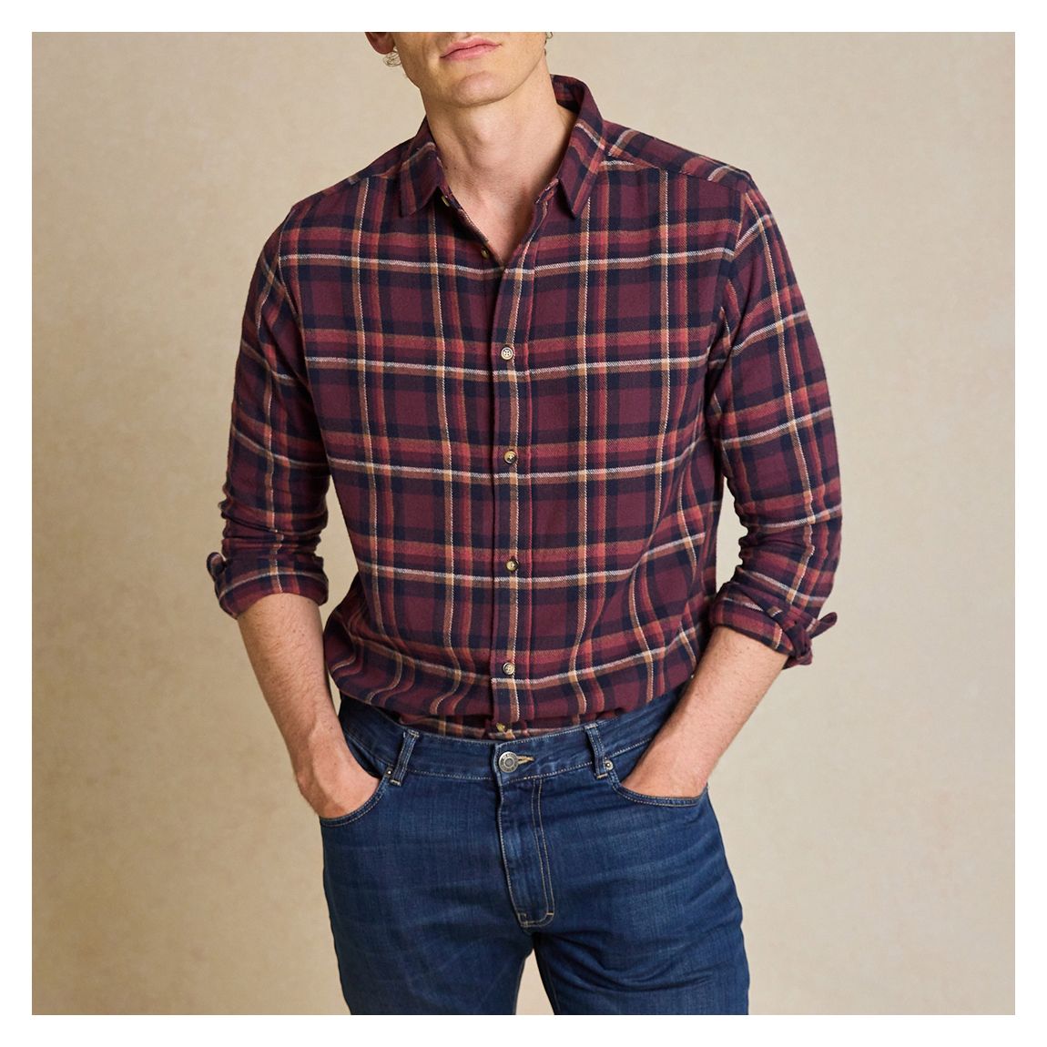 Wychwood Plum Check Shirt main product photo