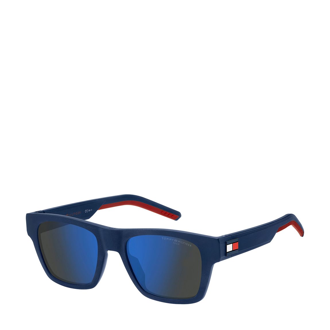 Matte Blue Rectangular Sunglasses 51mm main product photo
