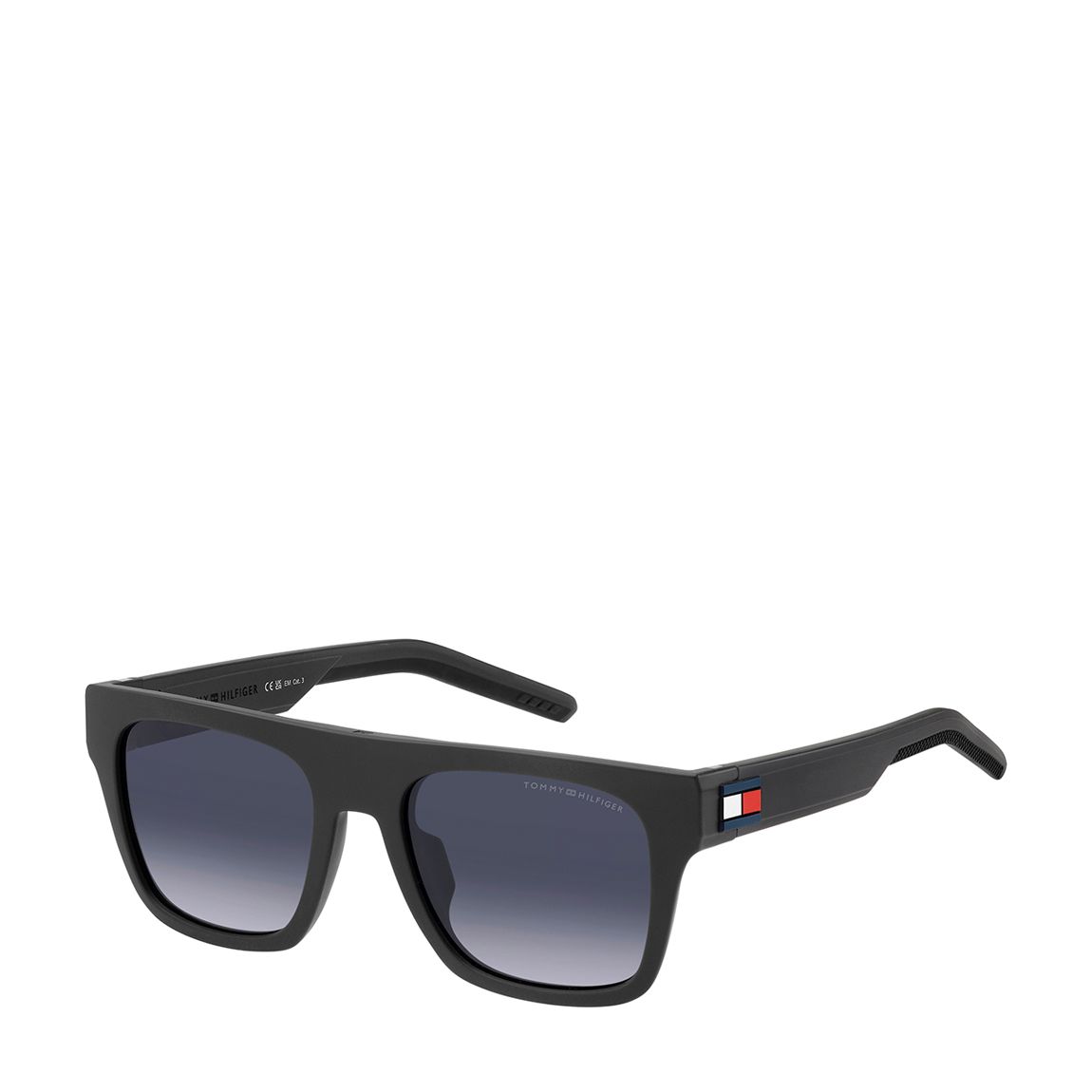 Matte Grey Rectangular Flat Top Sunglasses 52mm main product photo