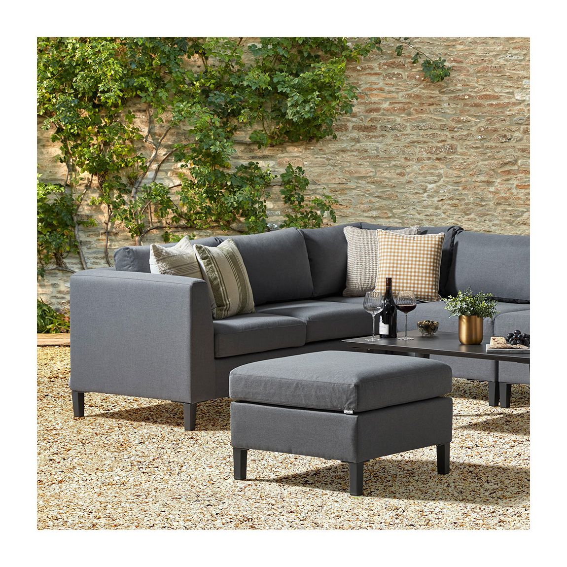 Birkin 2A - Extended Corner Sofa with Coffee Table and Pouf main product photo