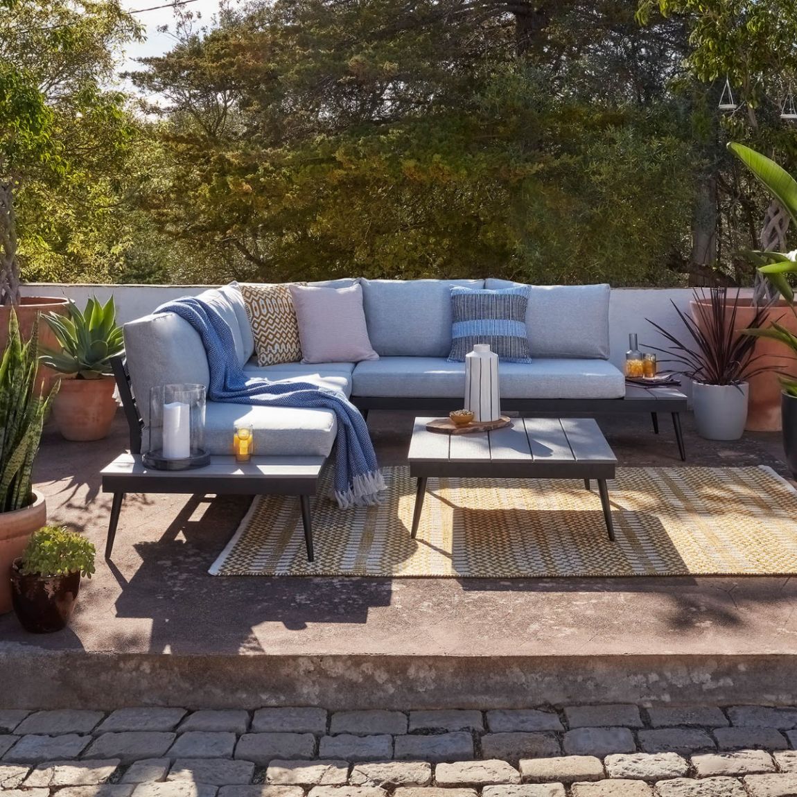 Ellis 13C - Corner Sofa Set - Grey main product photo