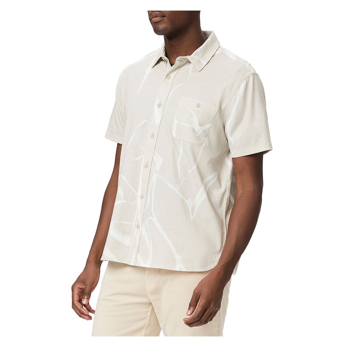 Ecru Tillman Printed Shirt main product photo