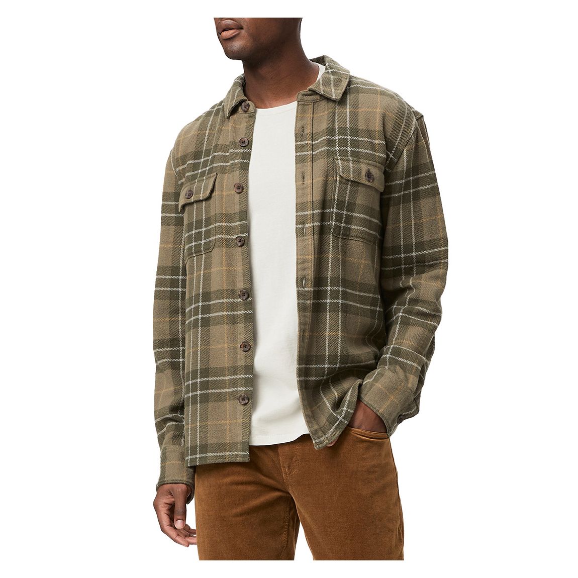Khaki Check Wilbur Overshirt main product photo