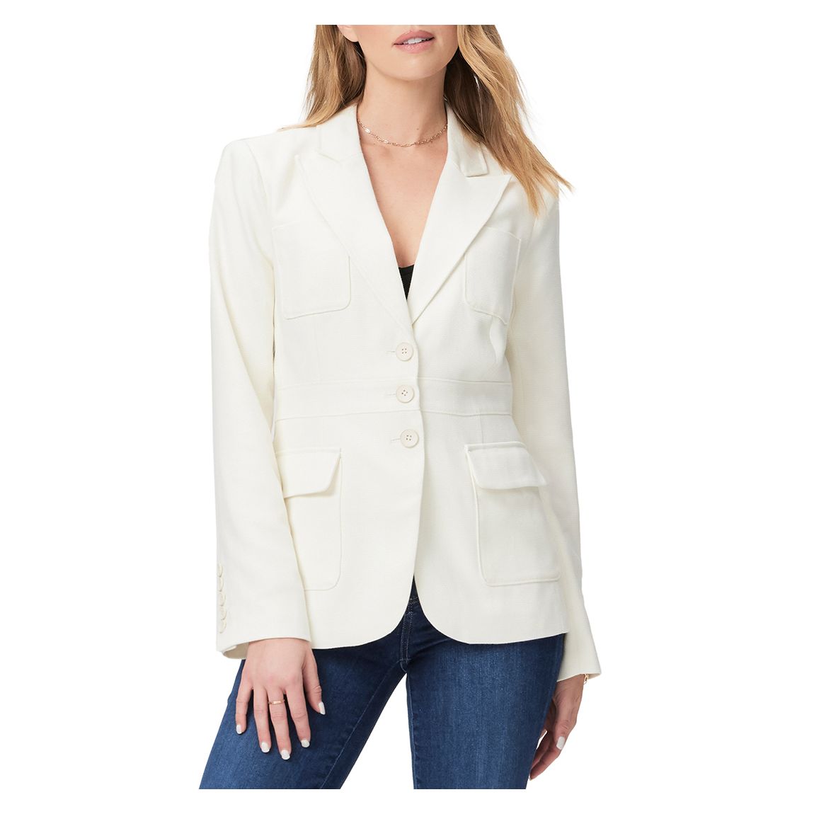 Ivory Shania Fitted Blazer main product photo